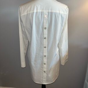 Women’s White Button Down Blouse Jones New York  Size Small In EUC